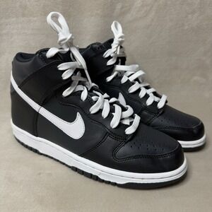 New Size 6.5Y/8W - Nike Dunk Hi‎ (GS) DH9751-001 Venom Anthracite Black White DS